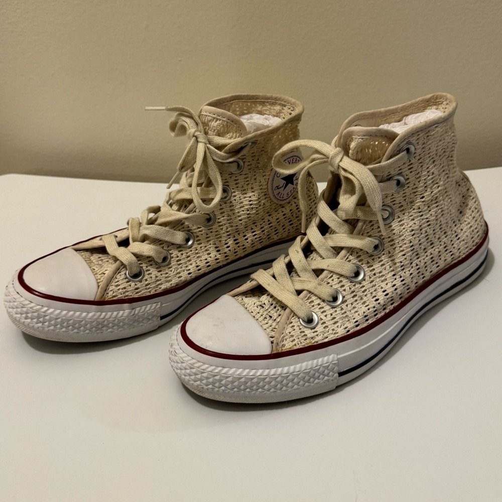 Knit Converse High Tops